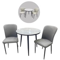 طقم طاولة وكرسيين رخام عدة ألوان