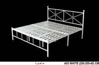 سرير ابيض (40-200-200) سم