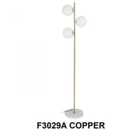 اباجورة ثلاثية طويلة لون نحاسي