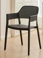 طقم 4 كراسي خارجية لون أسود