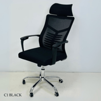 طقم 2 كراسي مكتب شبك دوار عدة الوان