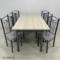 طقم طاولة و6 كراسي عدة ألوان