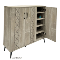 دولاب أحذية بابين وثلاث أبواب عدة ألوان