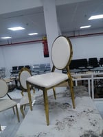 كرسي مناسبات ستيل ذهبي