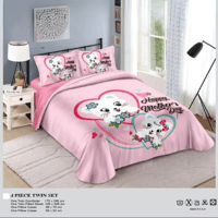 طقم مفرش اطفال 4 قطع عدة الوان