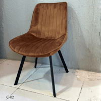 كرسي طاوله طعام مخمل عدة الوان