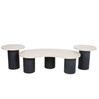 طقم طاولة وسط مودرن لون اسود