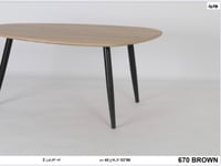 طاولة لون خشبي مستديرة