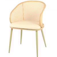 طقم 2 كراسي راتان لون بيج