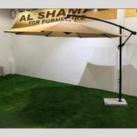 مظلة حديقة مزودة بحامل معدني 260 سم