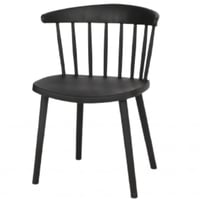 طقم 4 كراسي لون أسود