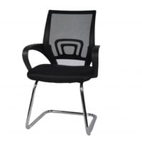 كرسي مكتب شبكي ثابت لون اسود