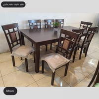 طقم طاولات طعام ماليزي و8 كراسي