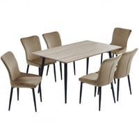 طقم طاولة وست كراسي