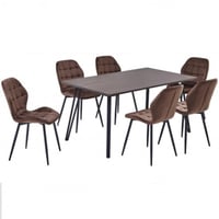 طقم طاولة وست كراسي