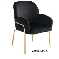 طقم 2 كراسي مودرن مخمل ستيل ذهبي عدة ألوان