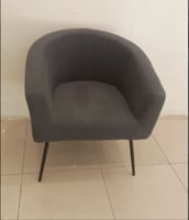 طقم 2 كراسي رمادي غامق