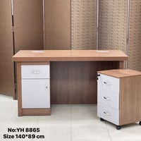 طقم مكتب مودرن مقاس 140 سم خشبي
