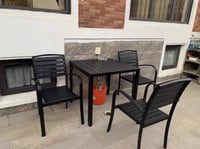 طقم 4 كرسي أسود