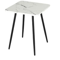 طاولة قهوة و خدمة مربعة لون ابيض