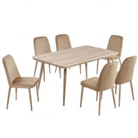 طقم طاولة وست كراسي