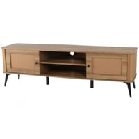 طاولة تلفزيون مقاس 160 سم خشبي غامق