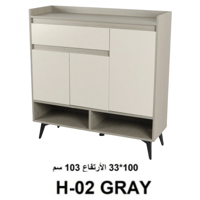 دولاب رمادي مقاس 100 سم