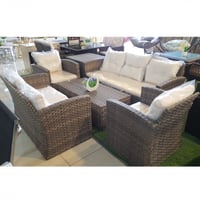 طقم خيزران 7 أشخاص و2 صندوق