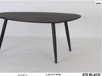 طاولة مستديرة أسود