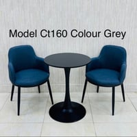 طقم طاولة وكرسيين لون كحلي