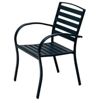 كرسي حديقة خارجي لون أسود