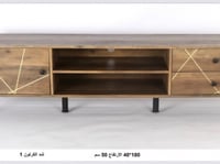 طاولة تلفزيون 180 سم لون خشبي