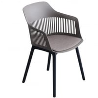 كرسي فايبر لون كوفي مع طبقة اسفنج