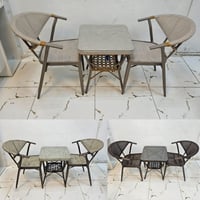 طقم طاولة وكرسيين تتحمل الحرارة والأمطار عدة ألوان