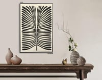 لوحة فنية مودرن لون بيج واسود