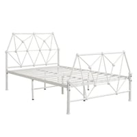 سرير حديد ابيض 120×190