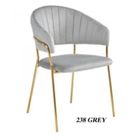 كرسي مخمل ستيل ذهبي عدة ألوان