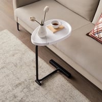 طقم 4 طاولات كوفي وخدمة سطح أبيض