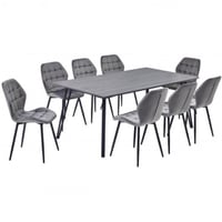 طقم طاولة وثمانية كراسي