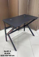 طاولة قيمنق خشب وحديد مقاس 80و100و120 سم أسود