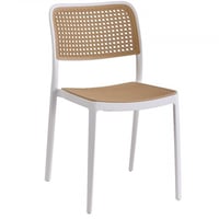 كرسي فايبر لون أبيض