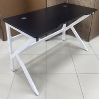 طاولة قيمنق خشب وحديد مقاس 100و120 سم أبيض