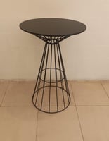 طاولة بار بلون أسود مقاس 70 سم