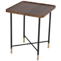 طاولة مربعة لون بني