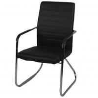 كرسي مكتبي جلد لون اسود