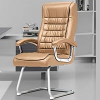 كرسي مكتب جلد فخم لون جملي