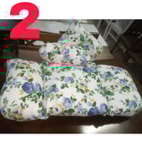 كرسي مرجيحة كبير بتصميم شبكي لون اسود وابيض