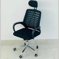 طقم 4 كراسي مكتب لون أسود