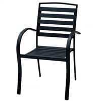 كرسي حديقة حديد لون اسود