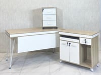 طقم مكتب مقاس 140 سم خشبي